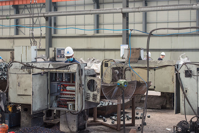 邵武网架配件-锥头加工车间